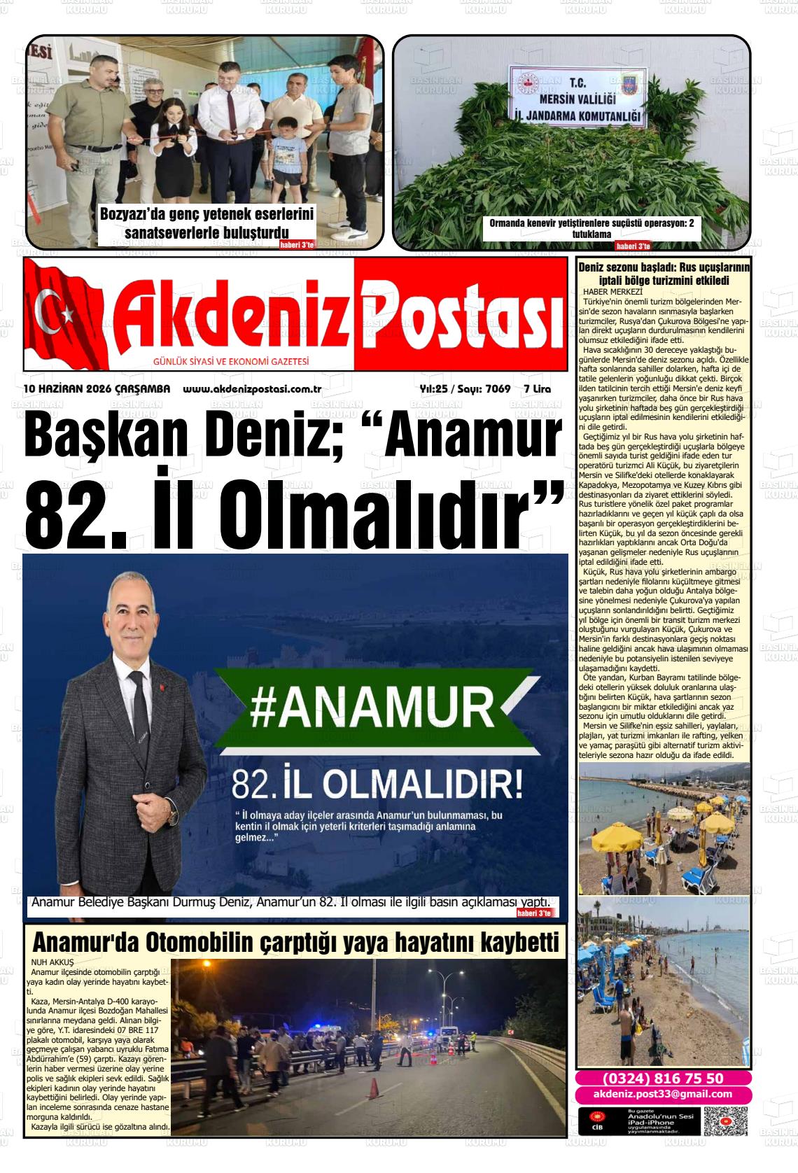 Mersin Akdenizpostasi 10.06.2026