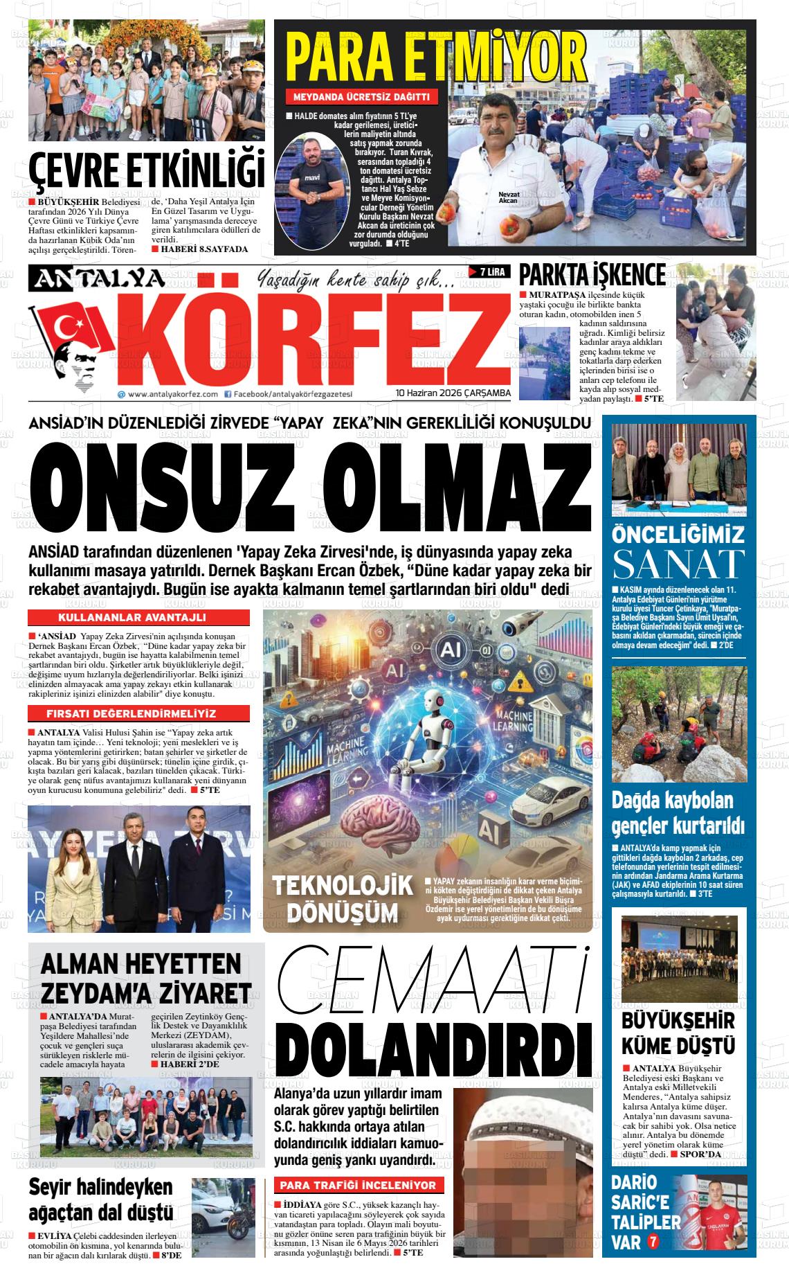 Antalya Korfez 10.06.2026