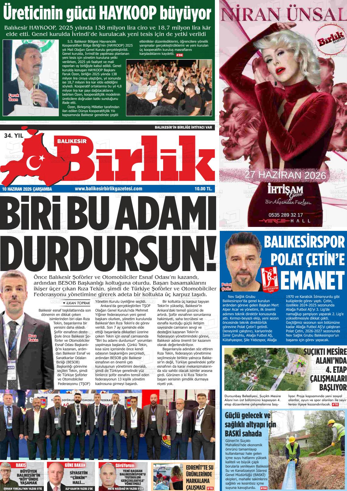 Balikesir Birlik 10.06.2026