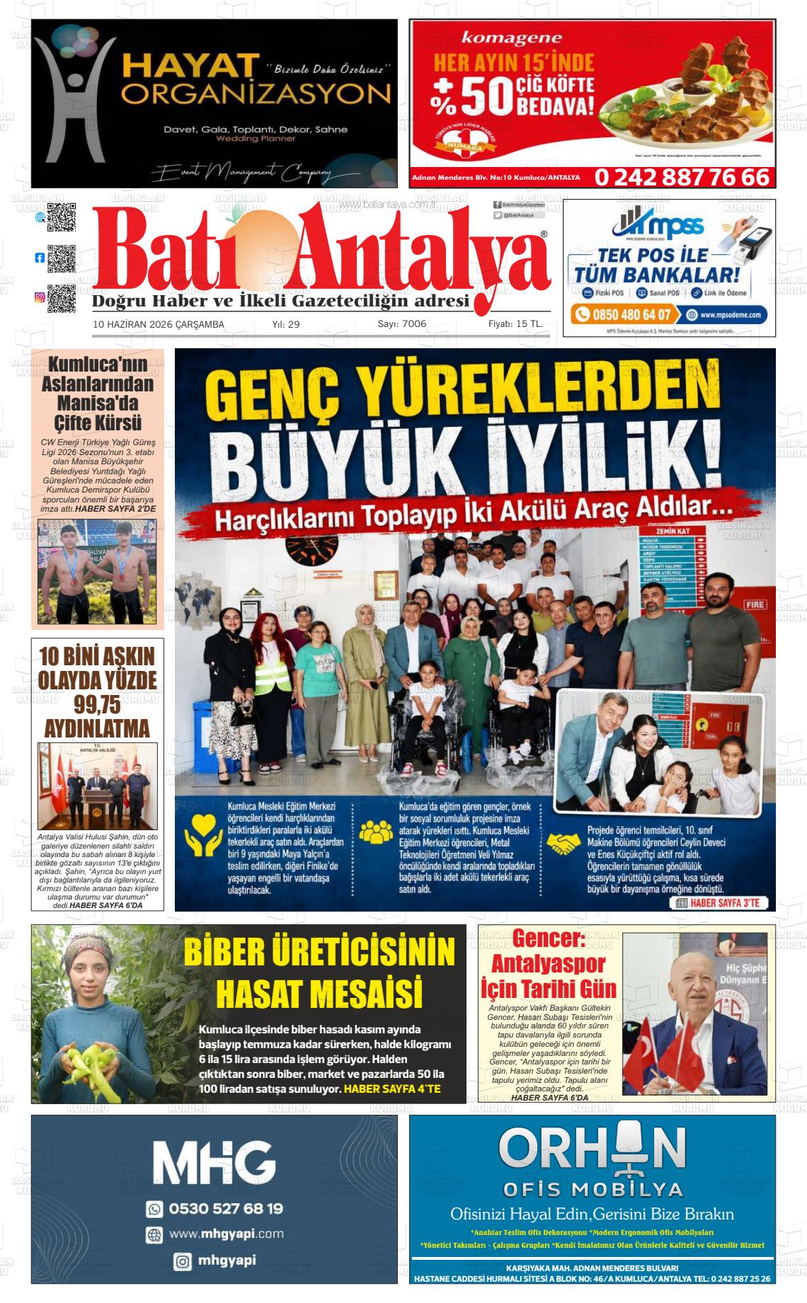 Antalya Bati 10.06.2026