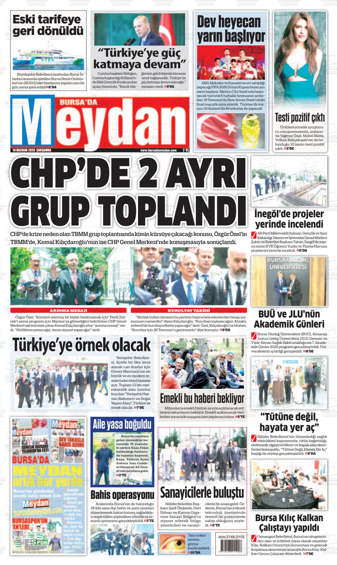 Bursa Dameydan 10.06.2026
