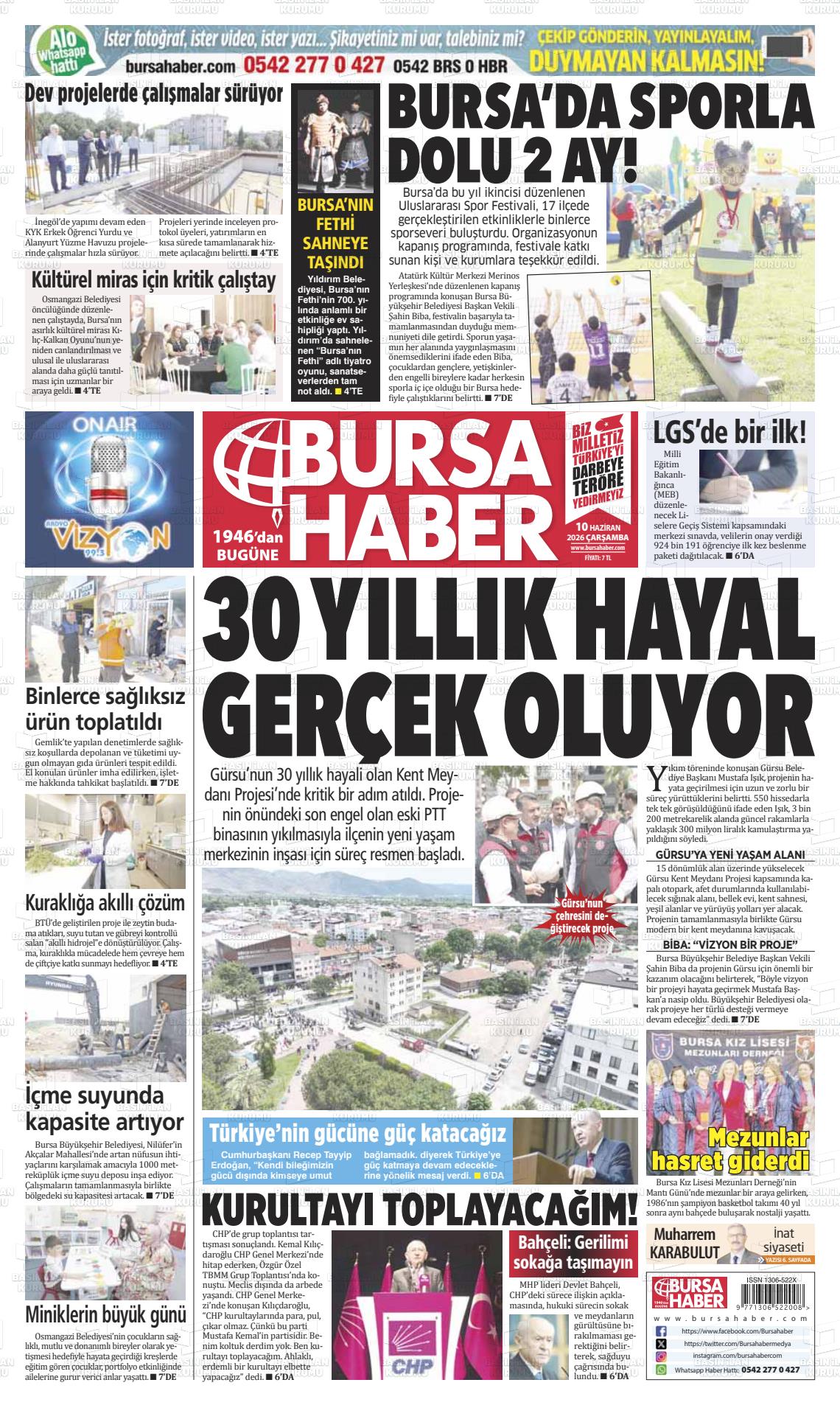 Bursa Haber 10.06.2026