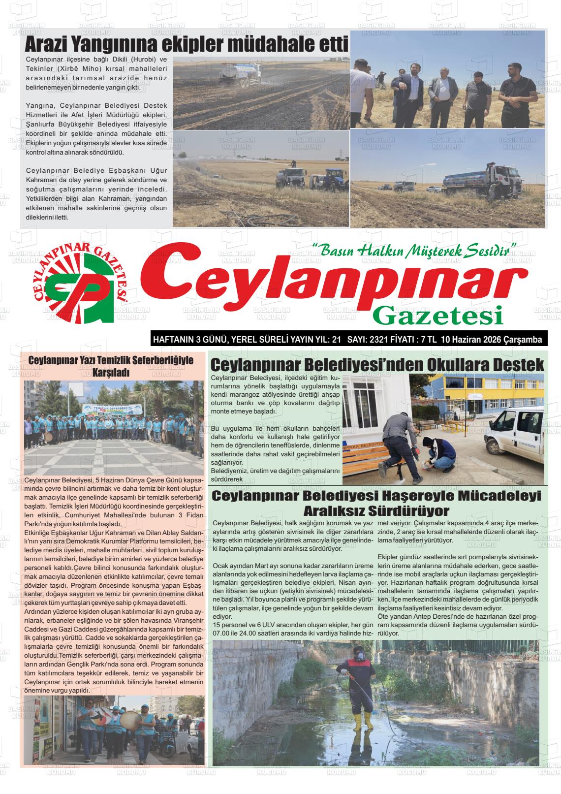Sanliurfa Ceylanpinar 10.06.2026