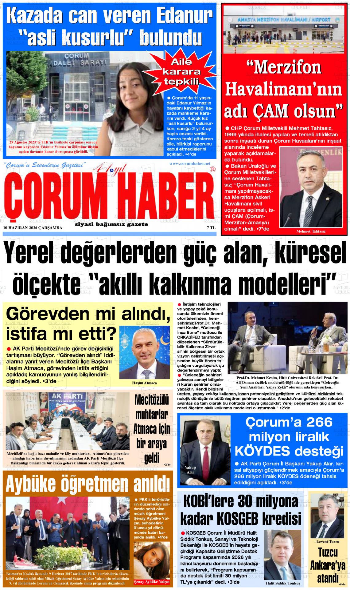 Corum Haber 10.06.2026