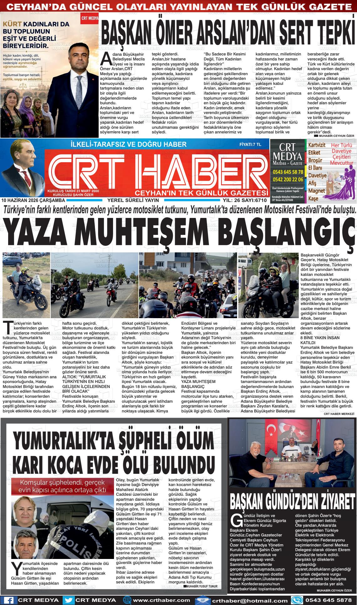 Adana Crthaber 10.06.2026