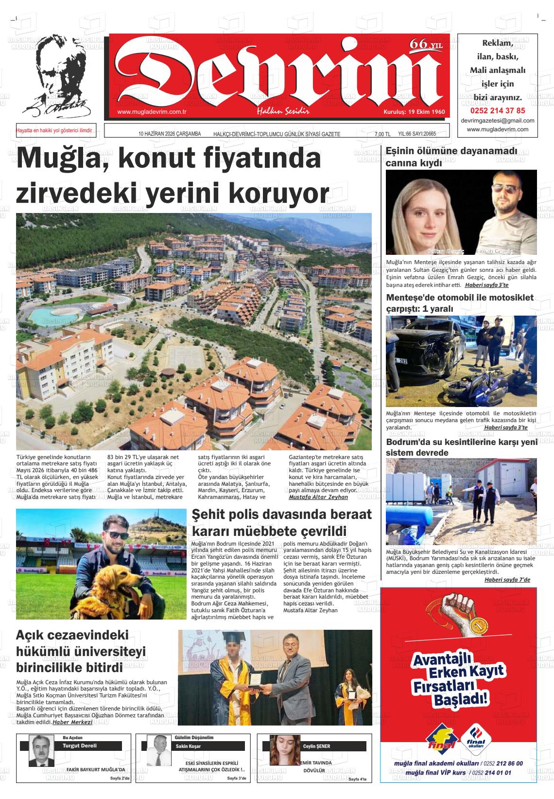 Tekirdag Devrim 10.06.2026