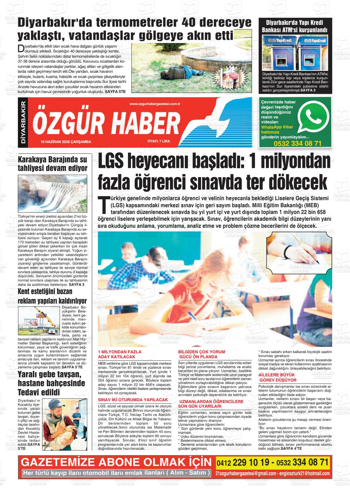Diyarbakir Ozgurhaber 10.06.2026