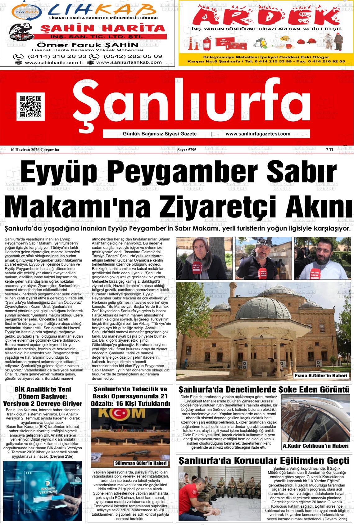 Sanliurfa Dunyadaveturkiyede 10.06.2026