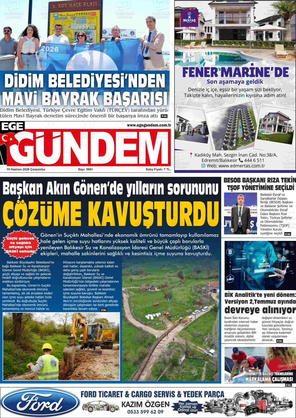 Balikesir Egegundem 10.06.2026