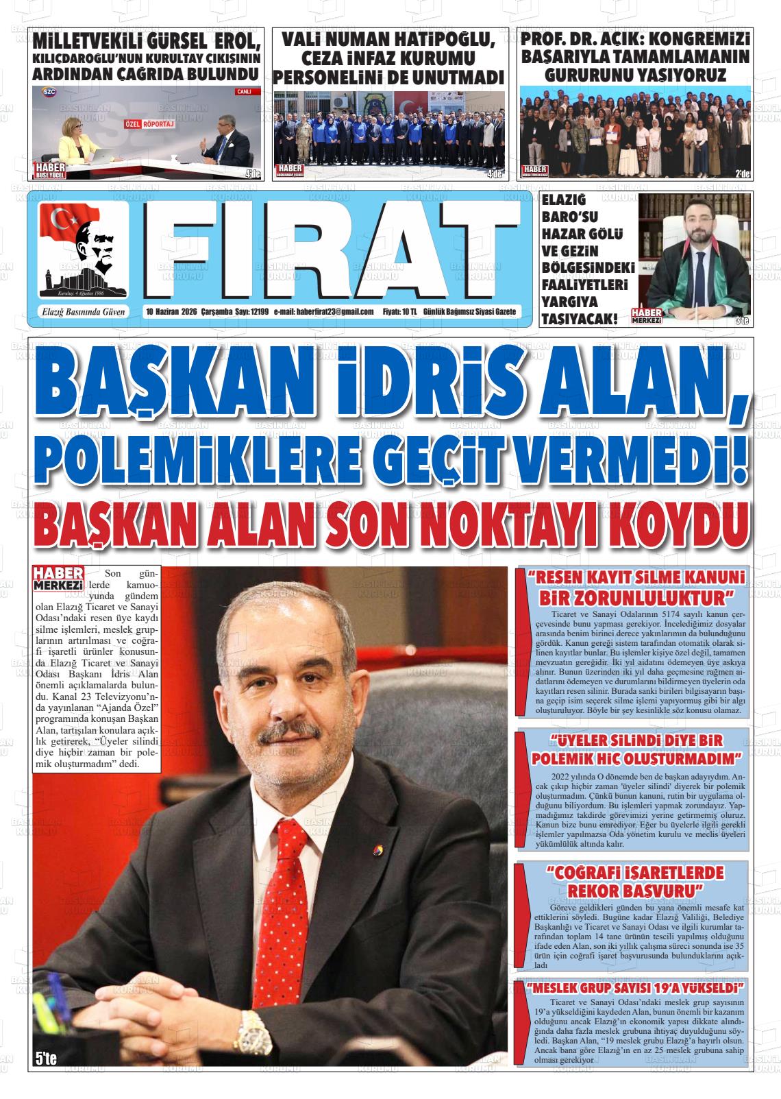 Elazig Firatgazetesi 10.06.2026