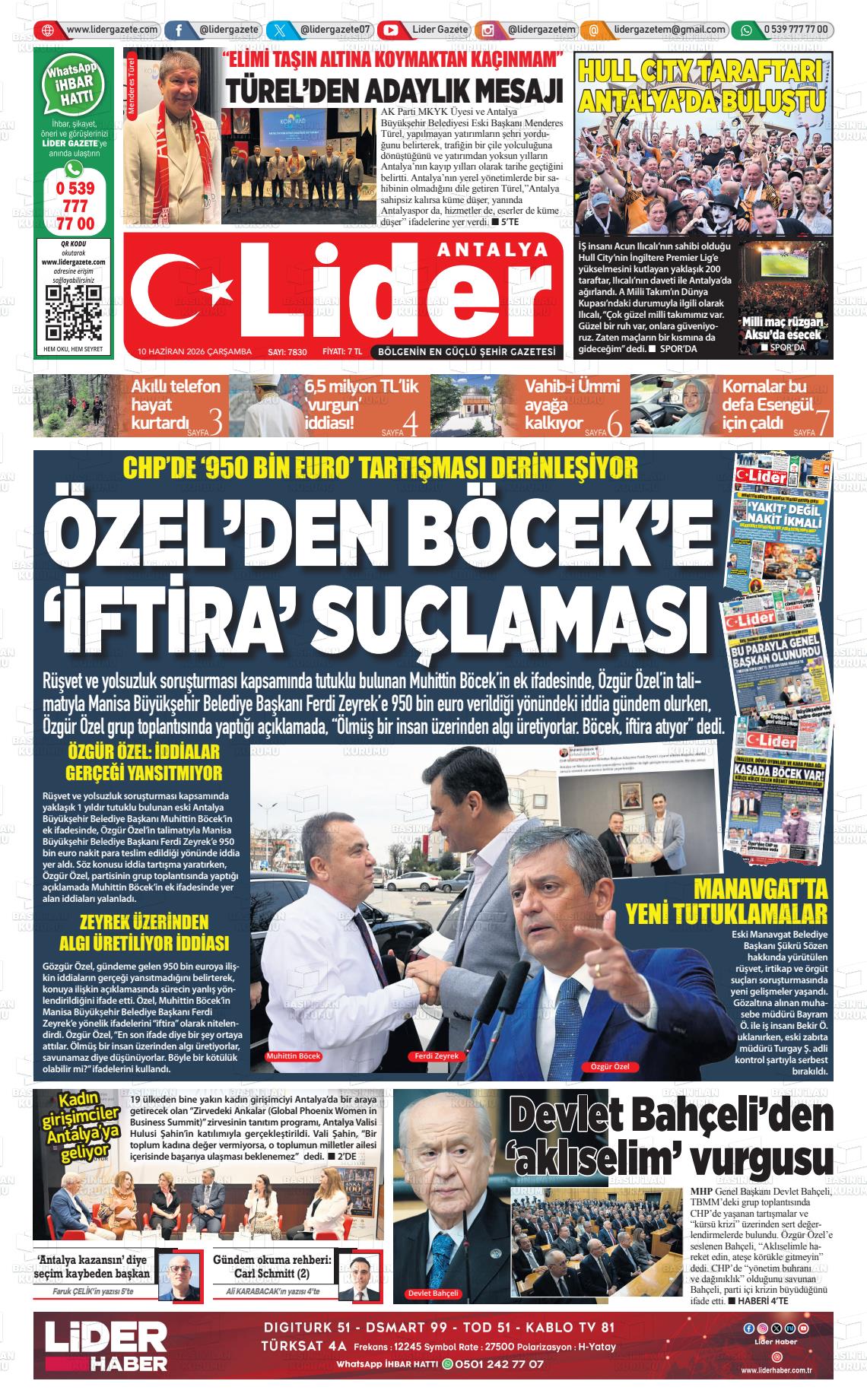 Antalya Gazetebir 10.06.2026