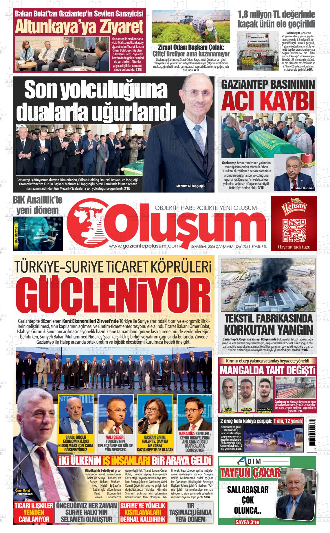 Gaziantep Olusum 10.06.2026