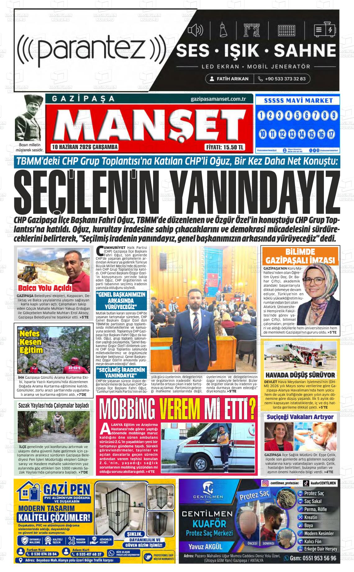 Antalya Gazipasamanset 10.06.2026