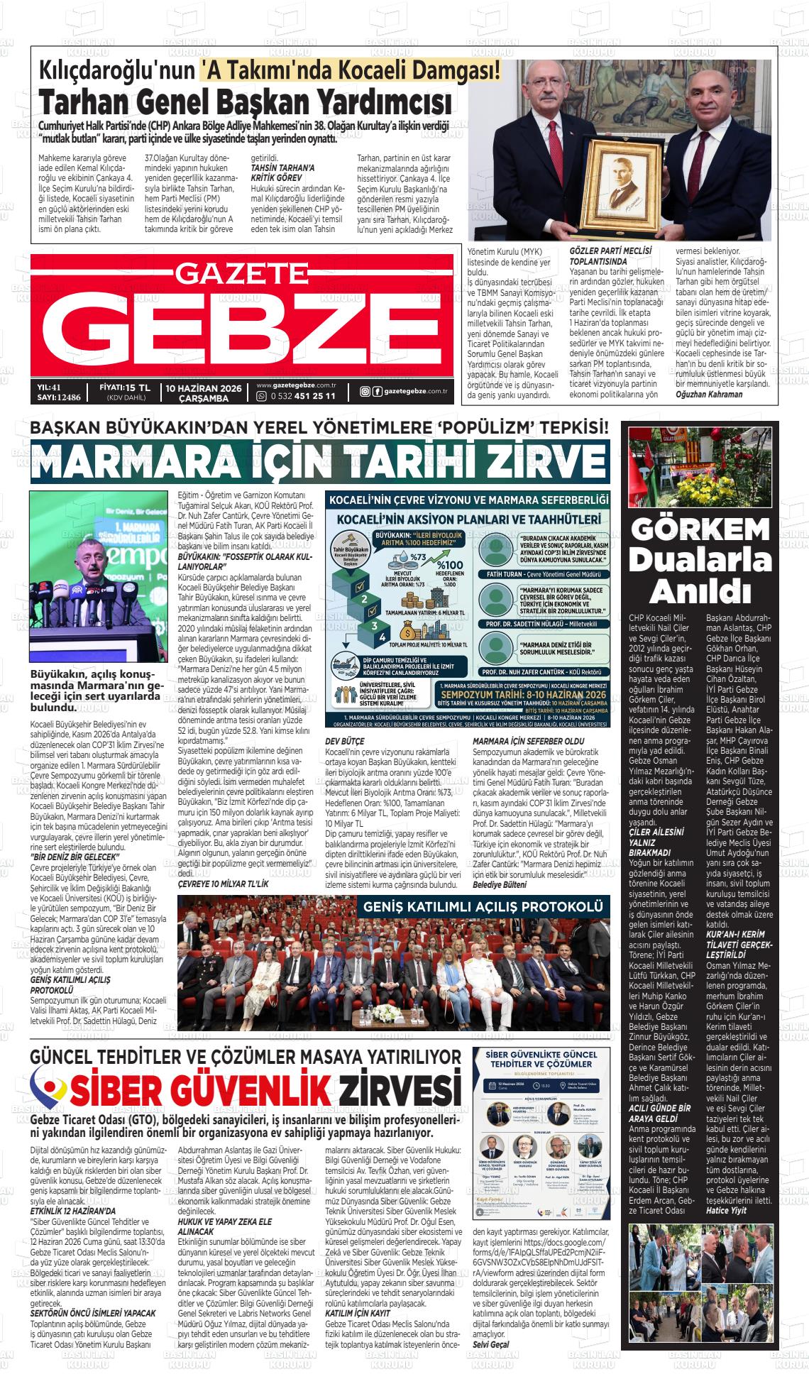 Kocaeli Gebze 10.06.2026