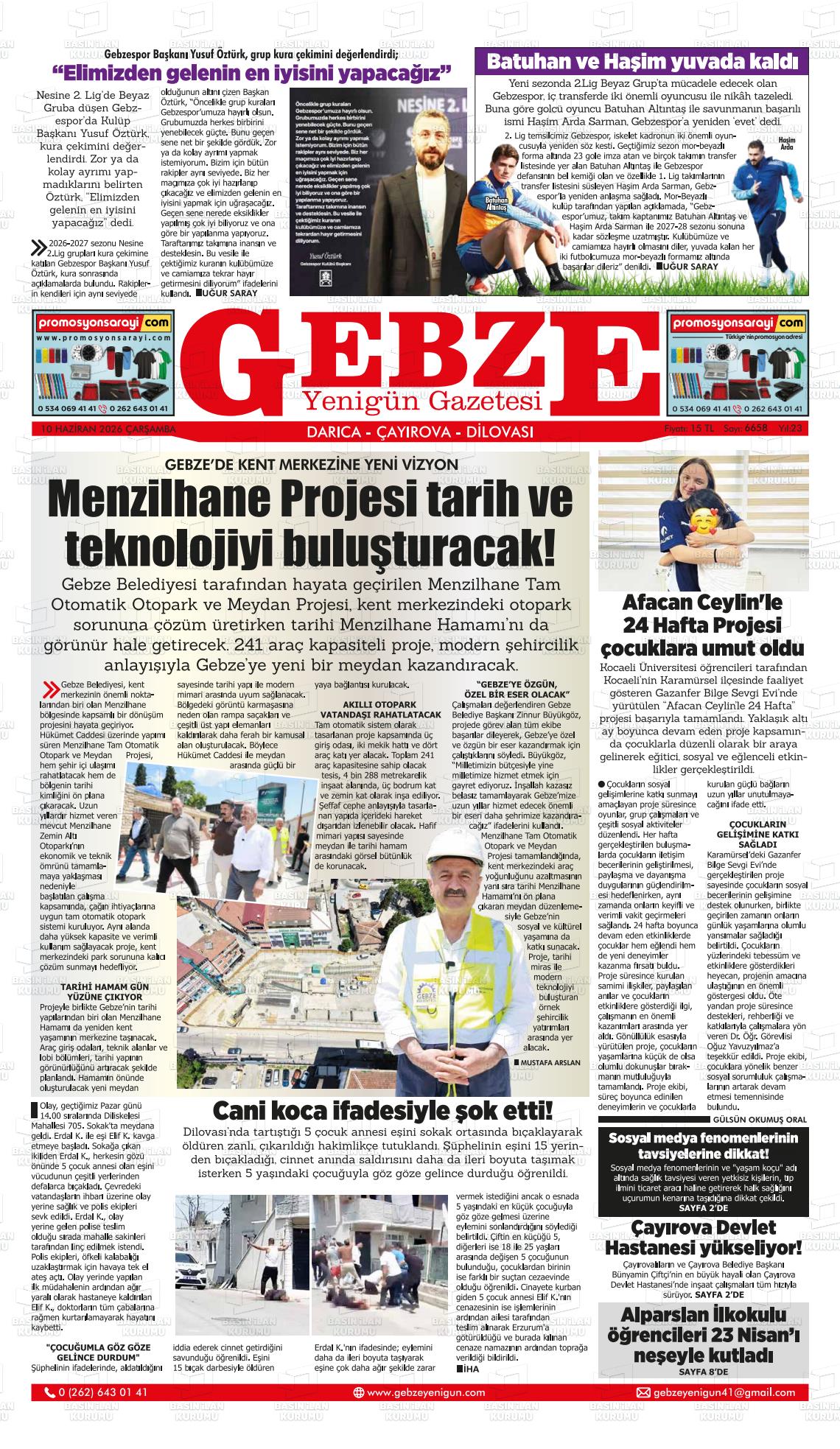 Kocaeli Gebzeyenigun 10.06.2026