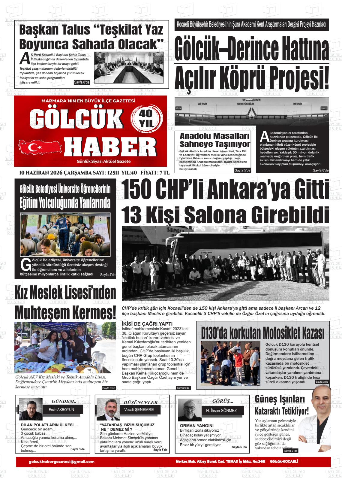 Kocaeli Golcukhaber 10.06.2026