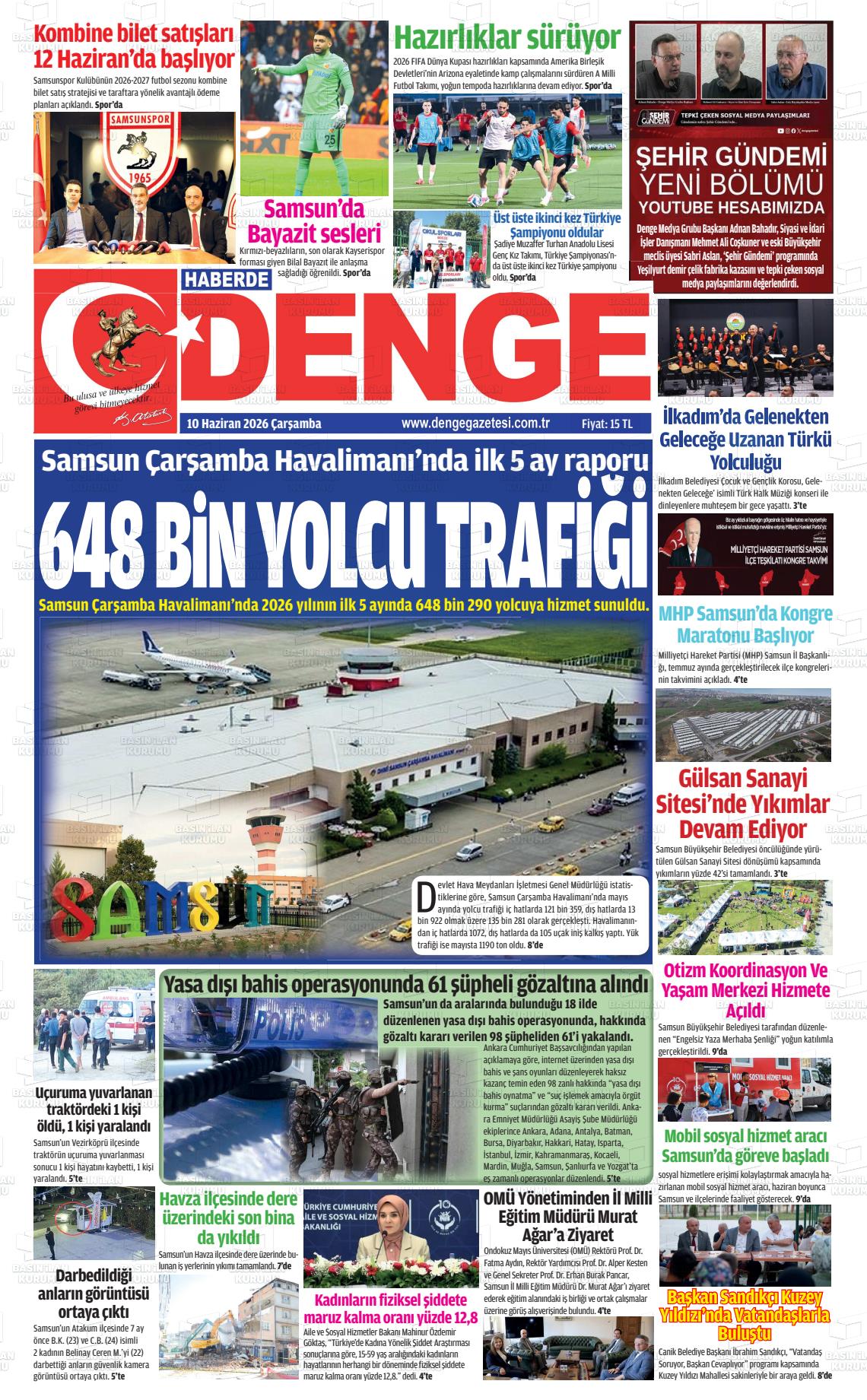 Samsun Haberdedenge 10.06.2026