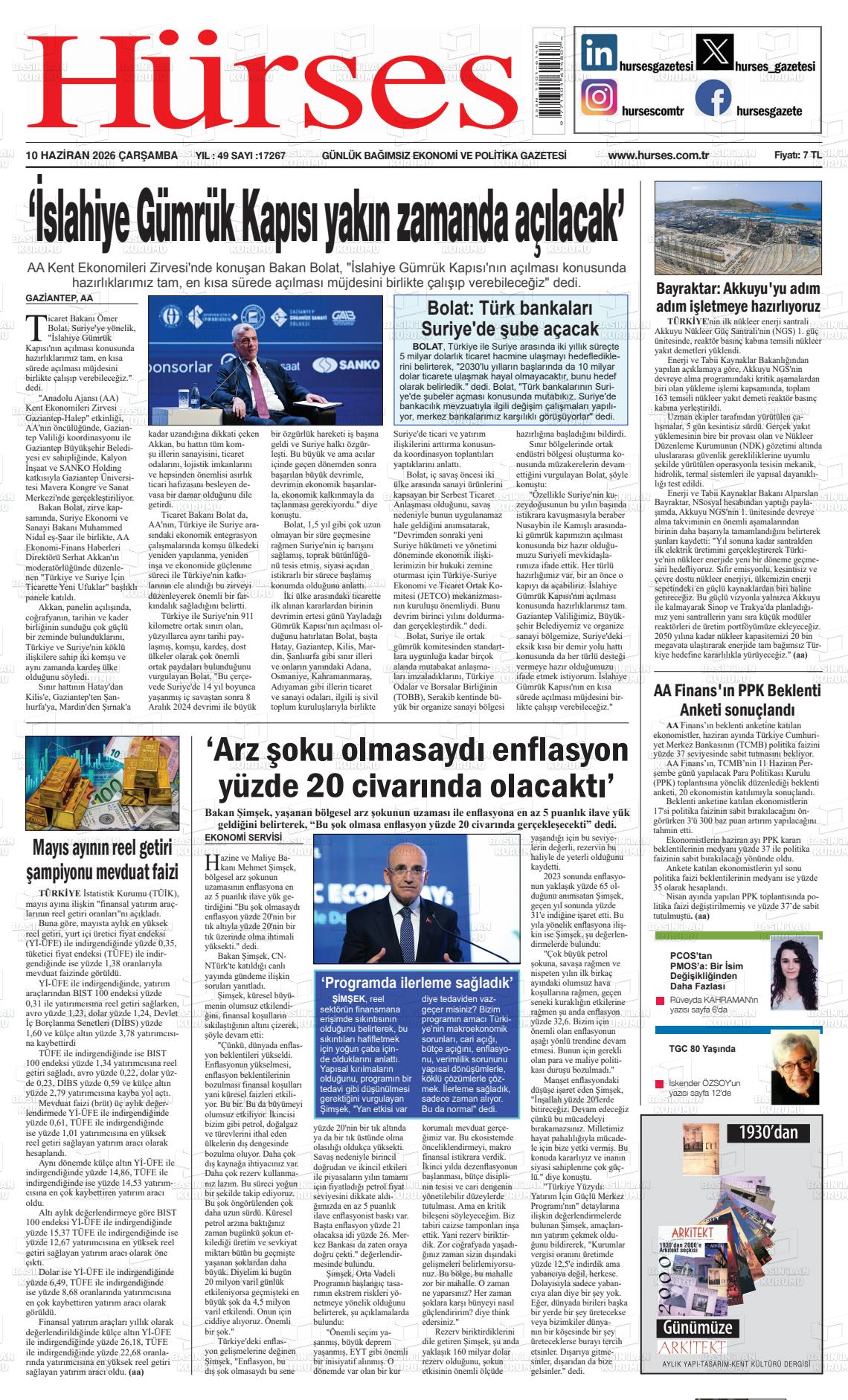 Hürses Gazetesi 10.06.2026
