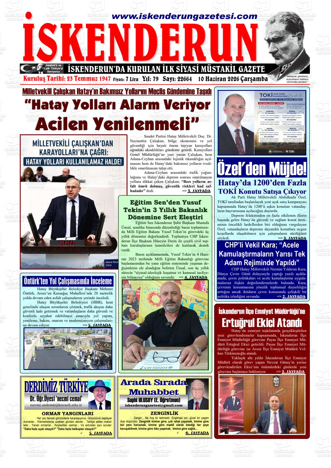 Hatay Iskenderun 10.06.2026