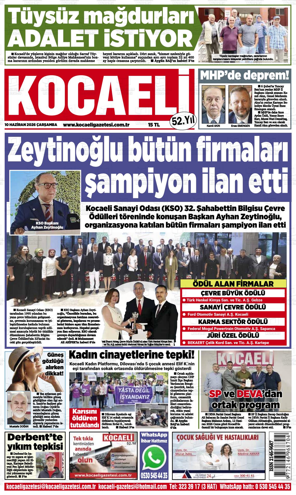 Kocaeli 10.06.2026
