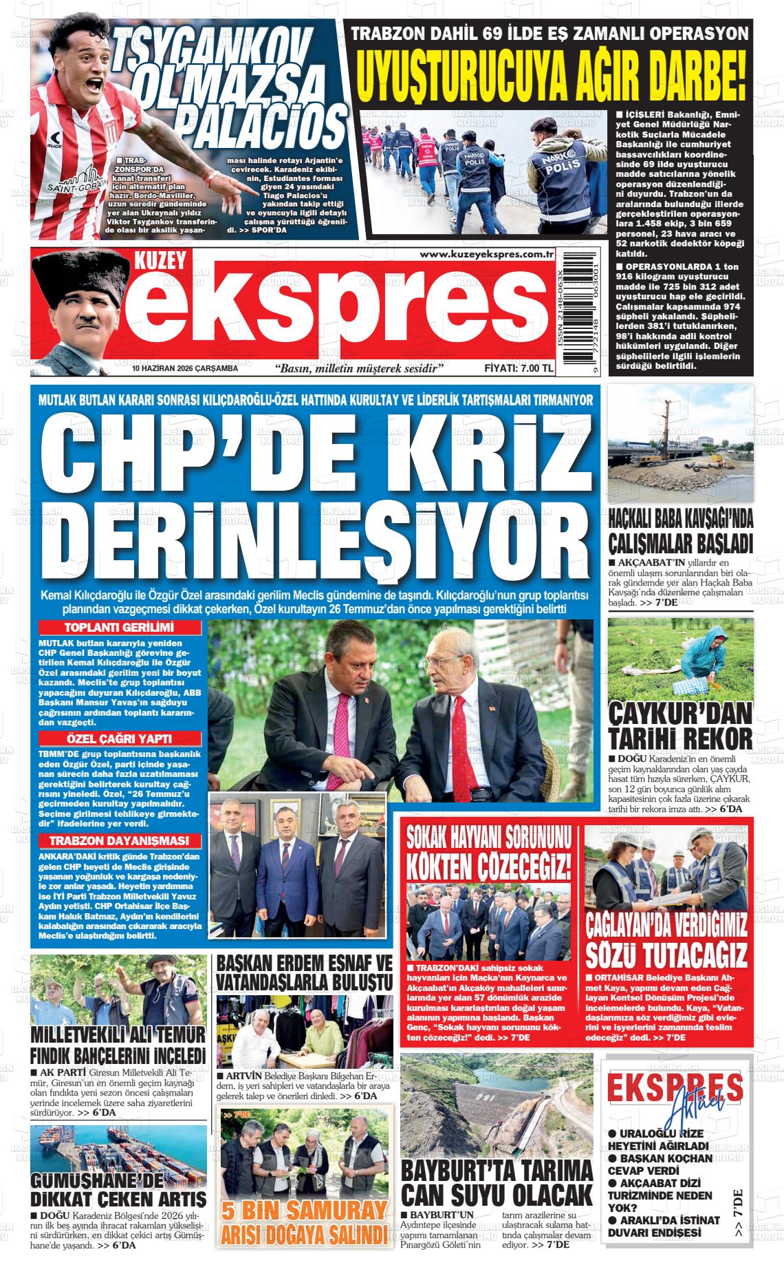 Trabzon Kuzeyekspres 10.06.2026