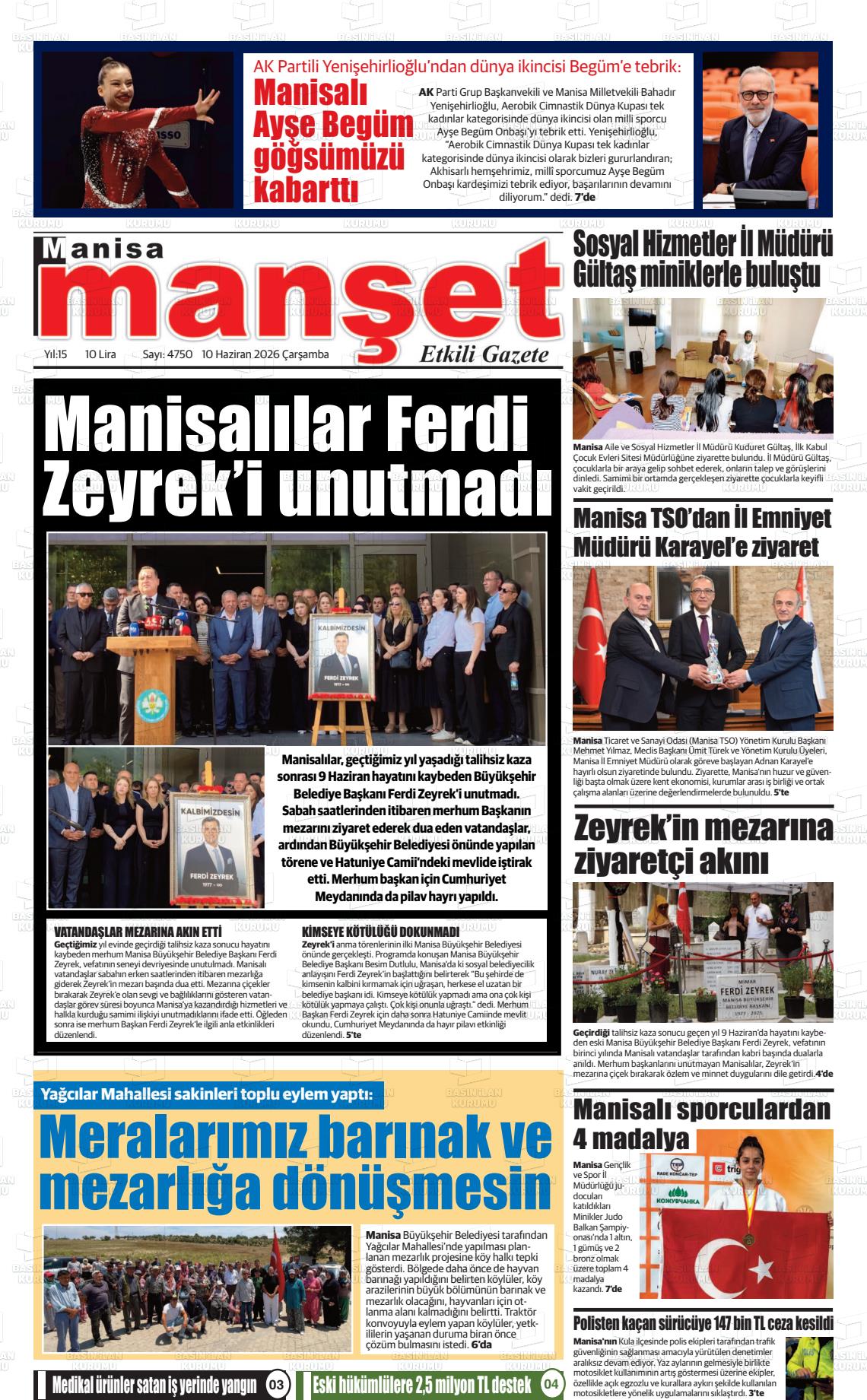 Manisa Manset 10.06.2026