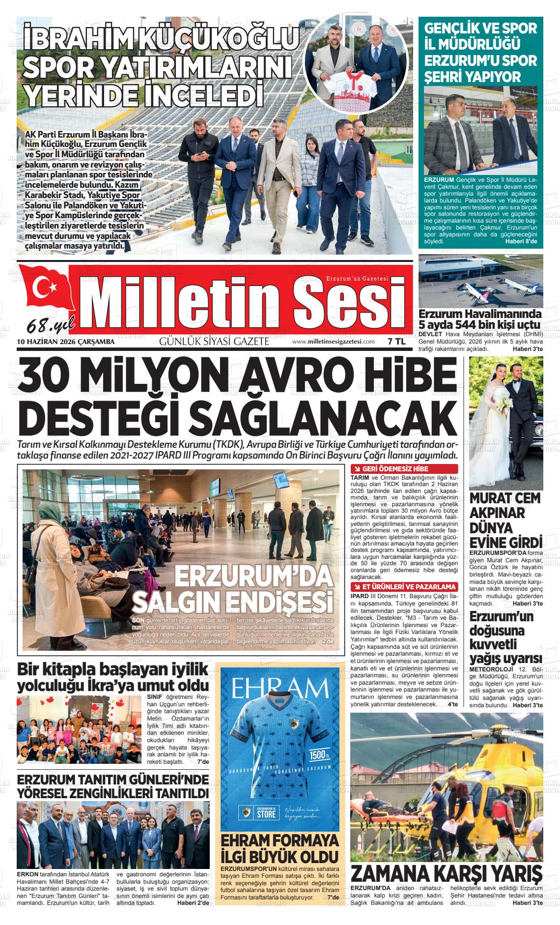 Erzurum Milletinsesi 10.06.2026