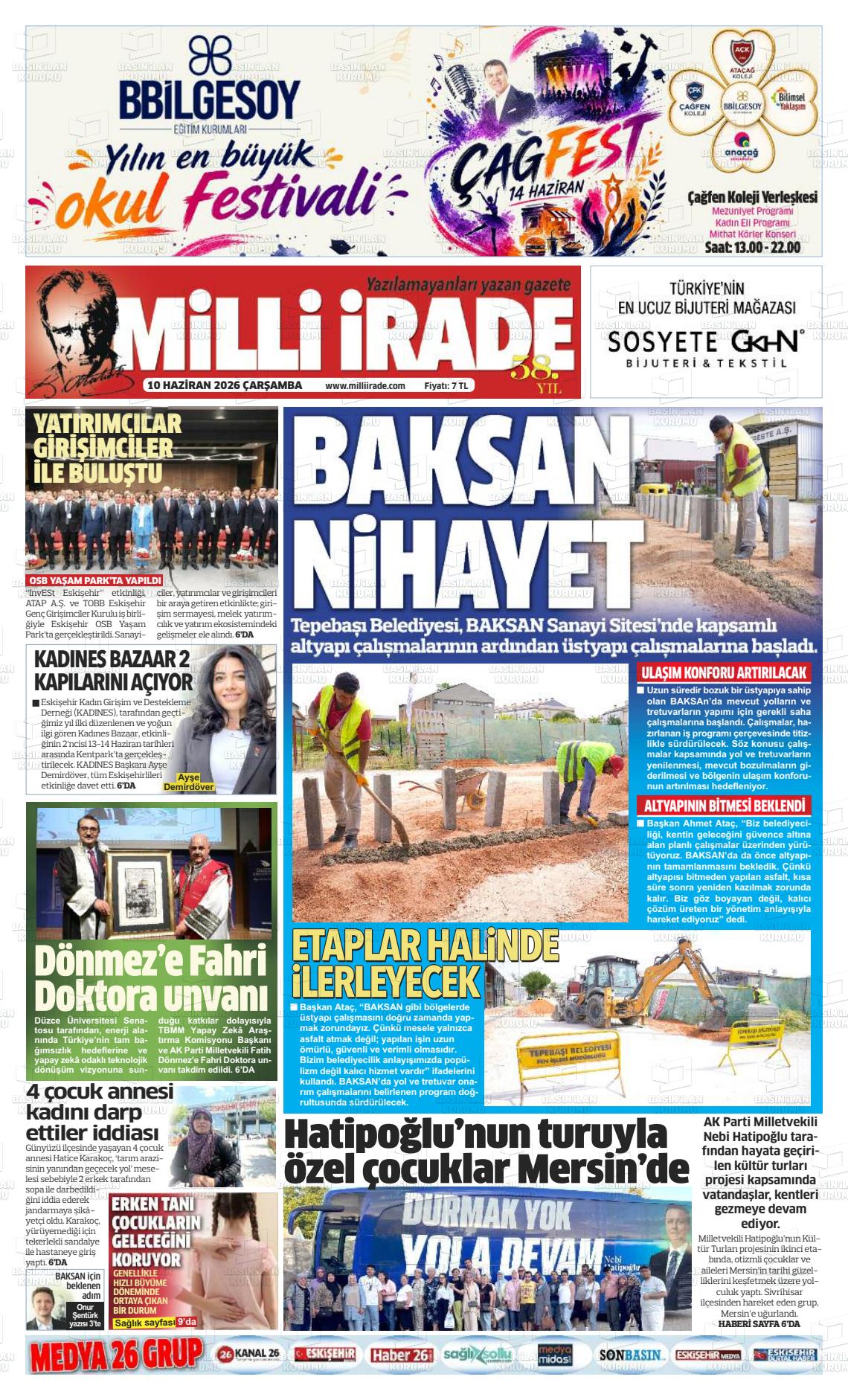 Konya Milliirade 10.06.2026