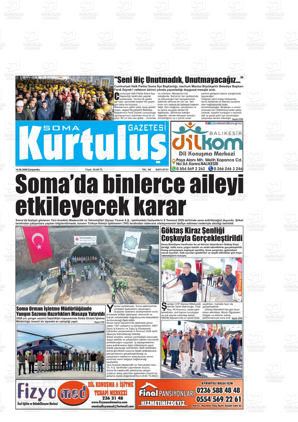 Manisa Somagundem 10.06.2026