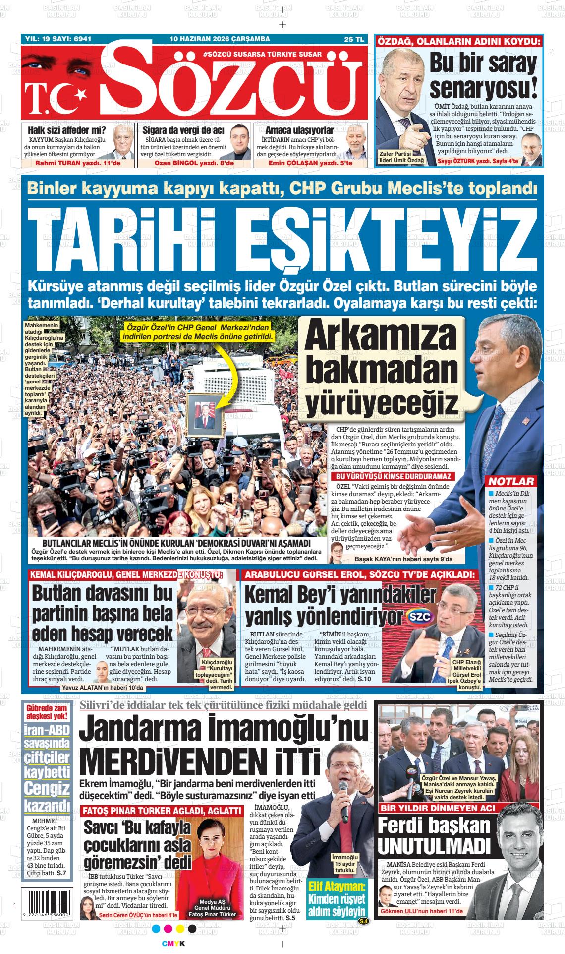 Sözcü Gazetesi 10.06.2026