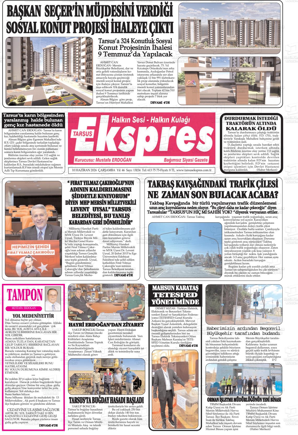 Mersin Tarsusekspres 10.06.2026