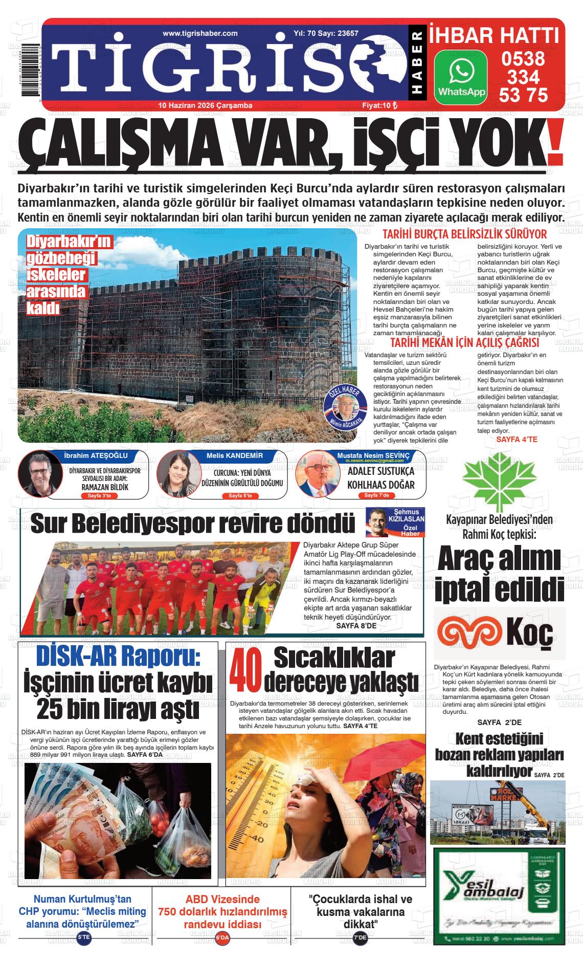 Diyarbakir Tirgis 10.06.2026