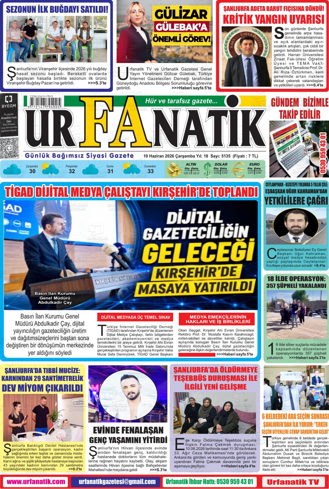 Sanliurfa Urfanatik 10.06.2026