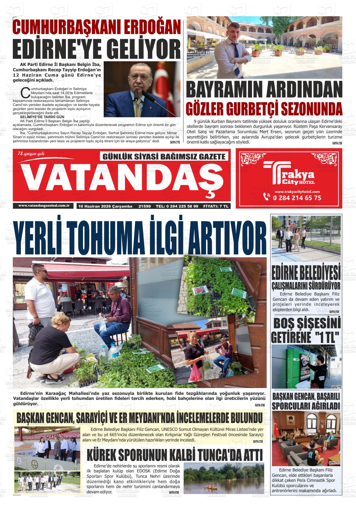 Edirne Vatandas 10.06.2026