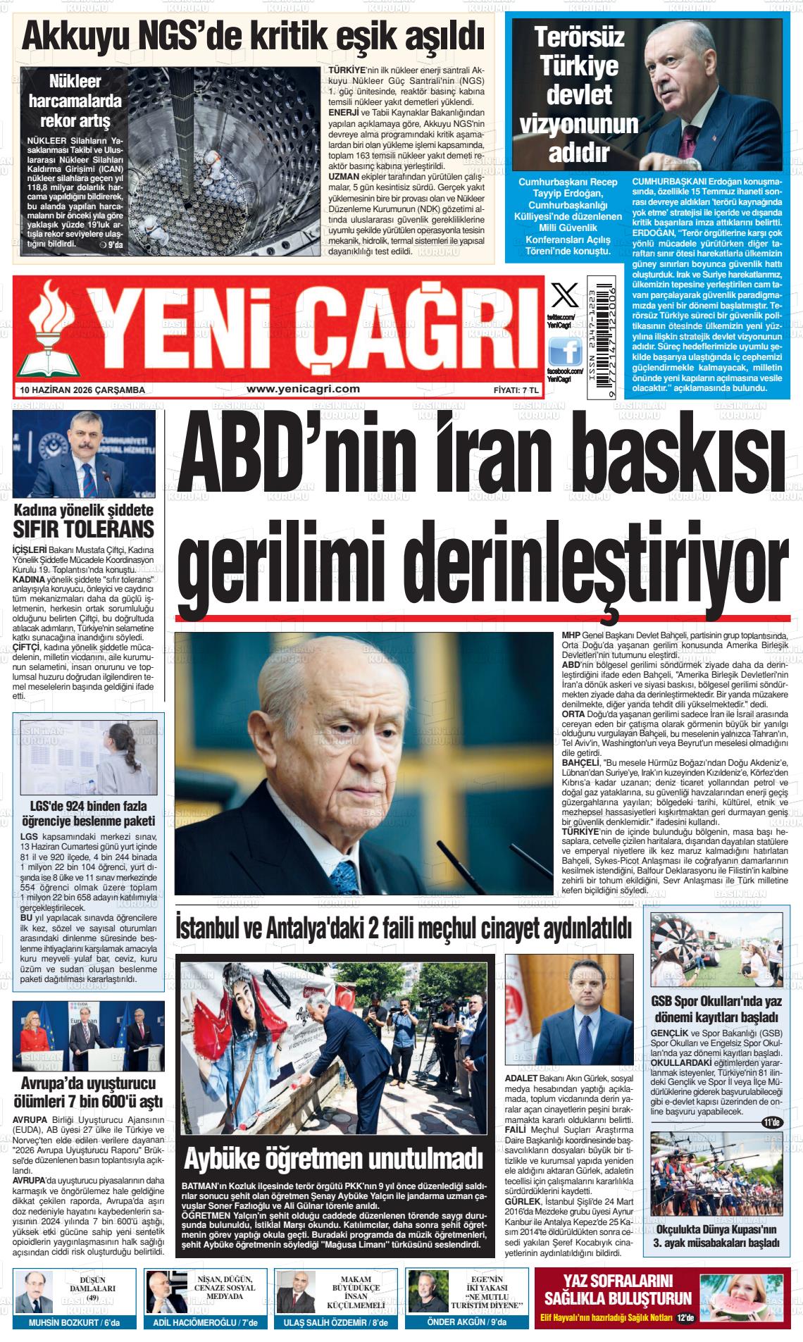 Istanbul Yenicagri 10.06.2026