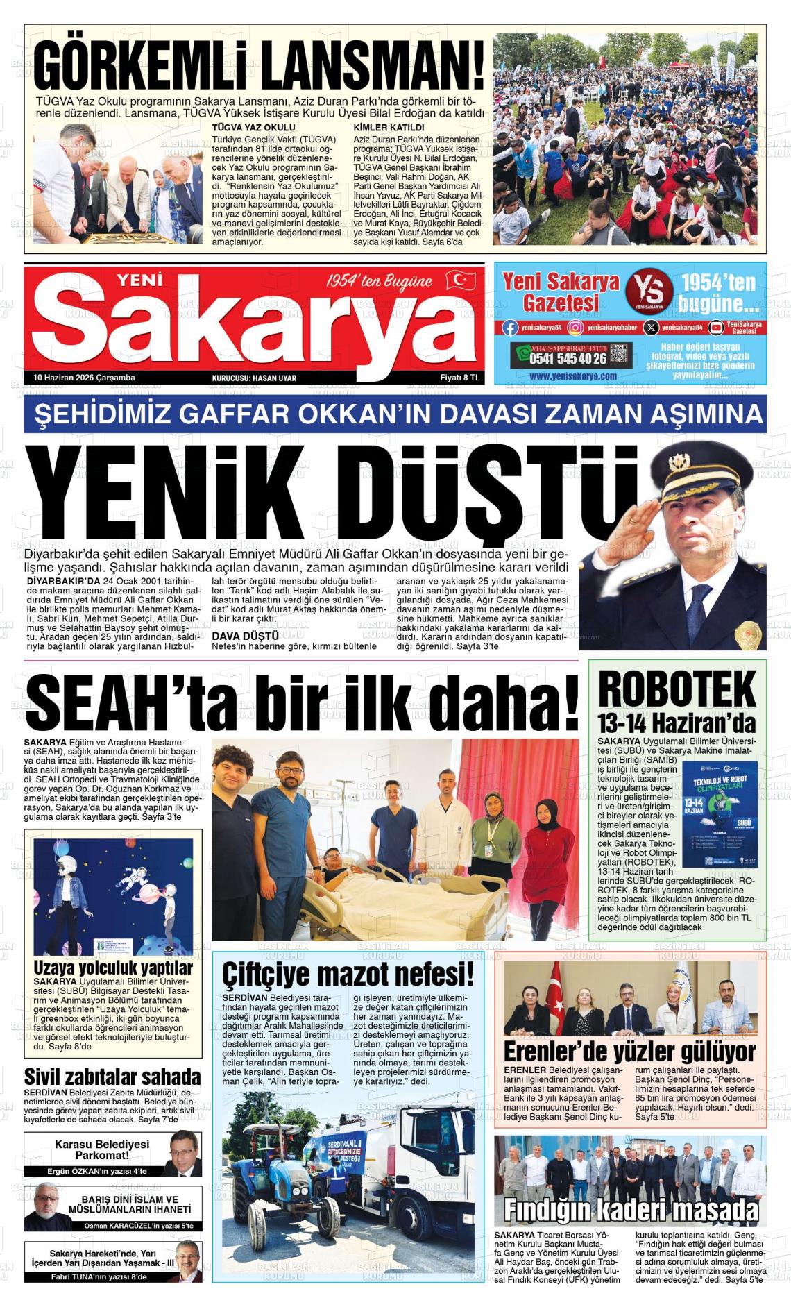 Sakarya Yeni 10.06.2026