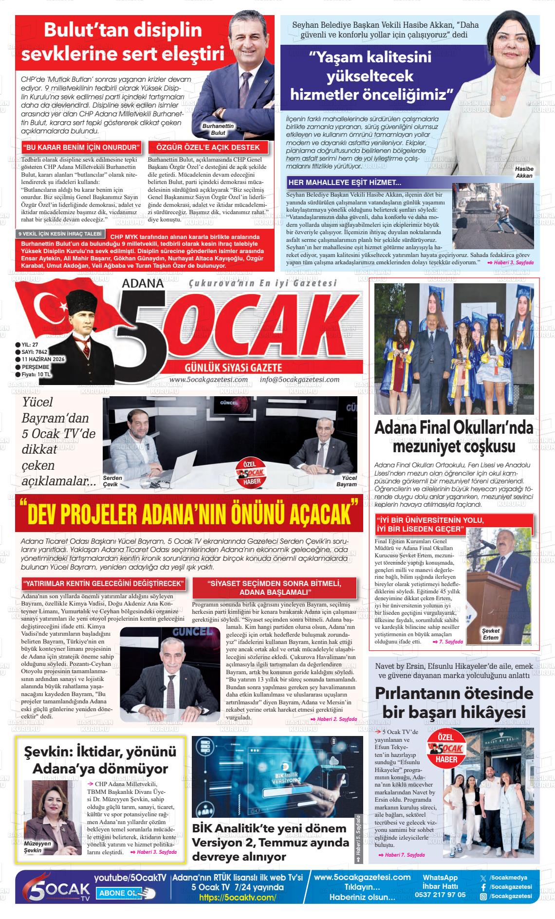 Adana 5 Ocak 11.06.2026