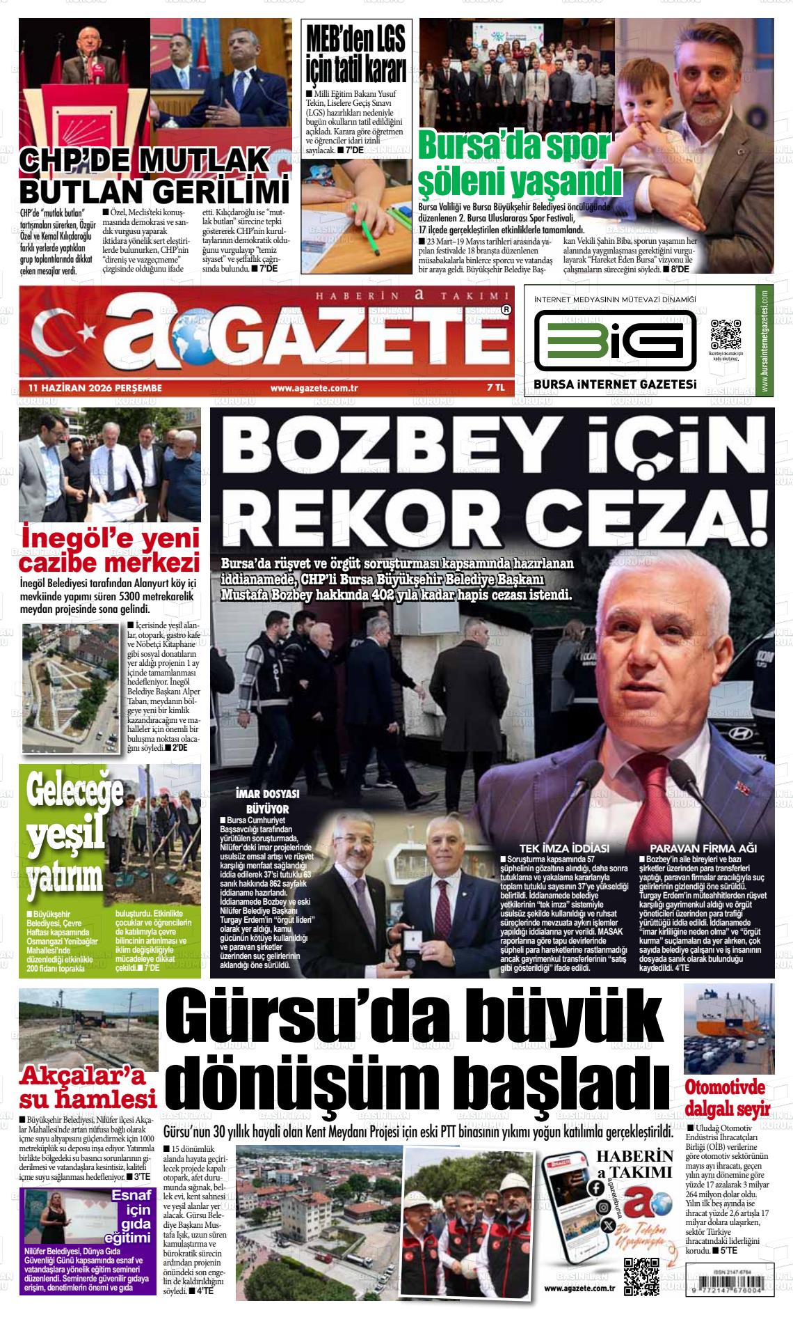 Bursa Agazete 11.06.2026