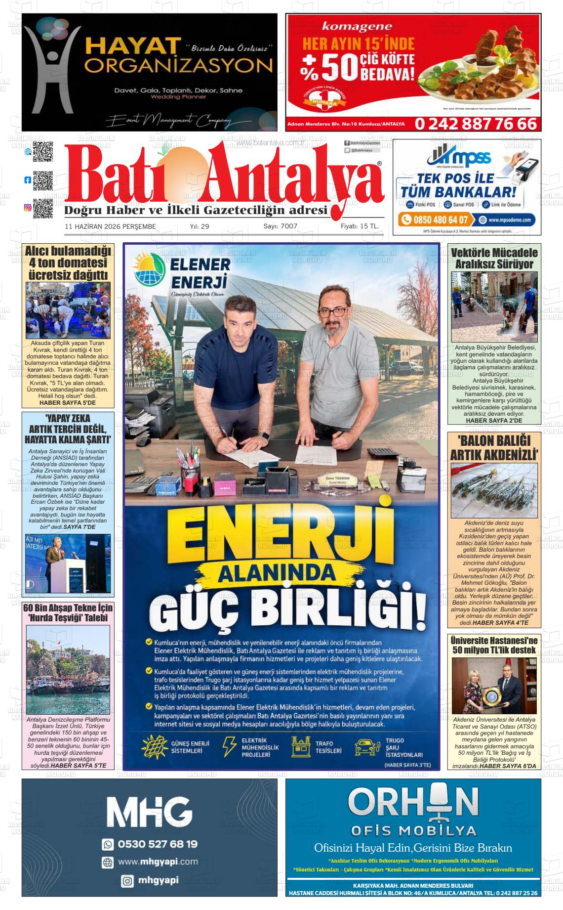 Antalya Bati 11.06.2026