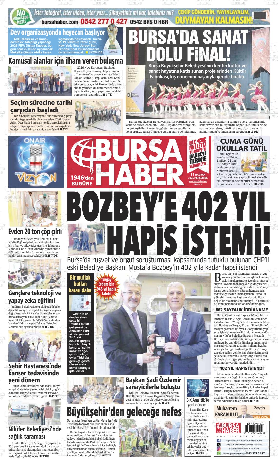 Bursa Haber 11.06.2026