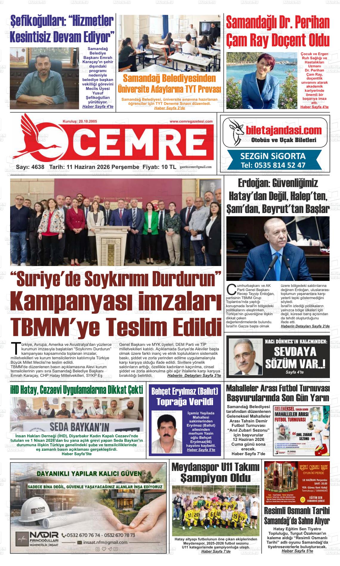 Hatay Cemre 11.06.2026