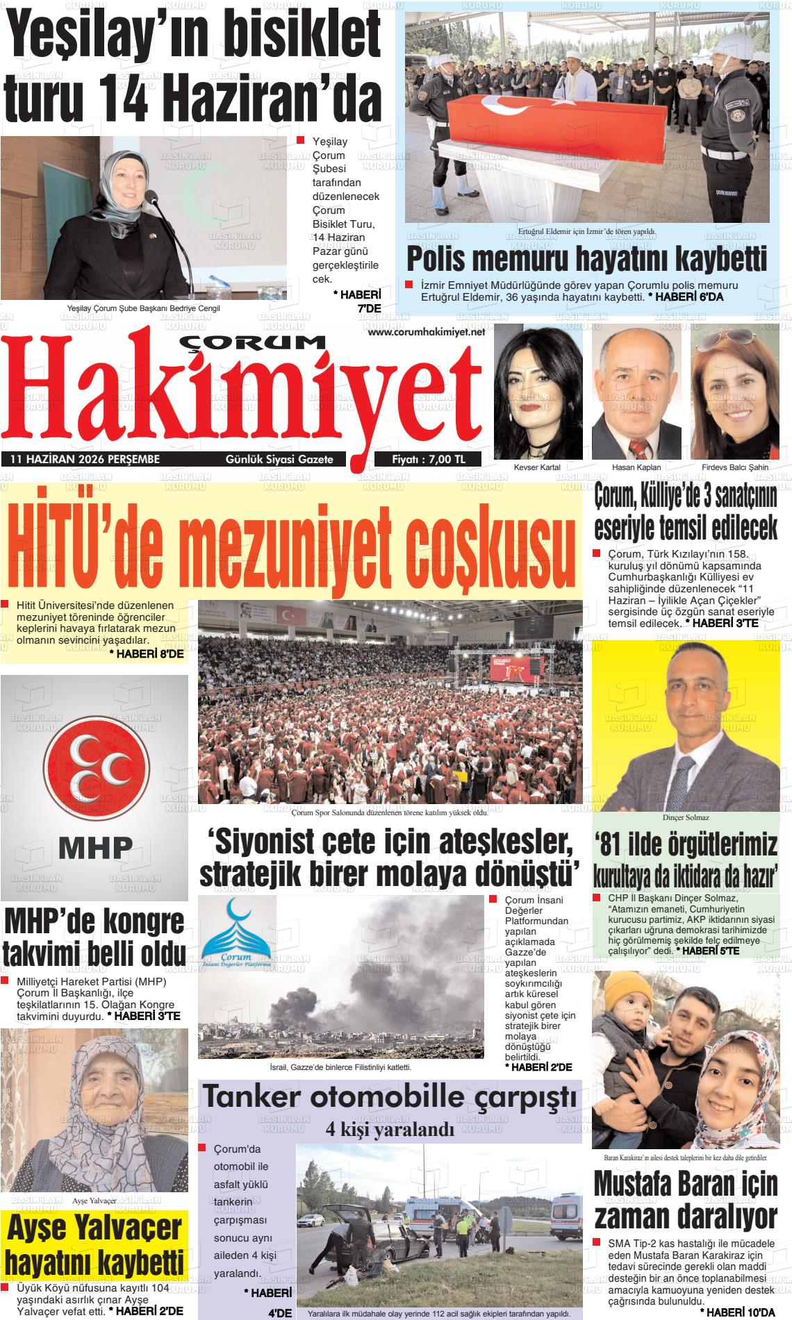 Corum Hakimiyet 11.06.2026