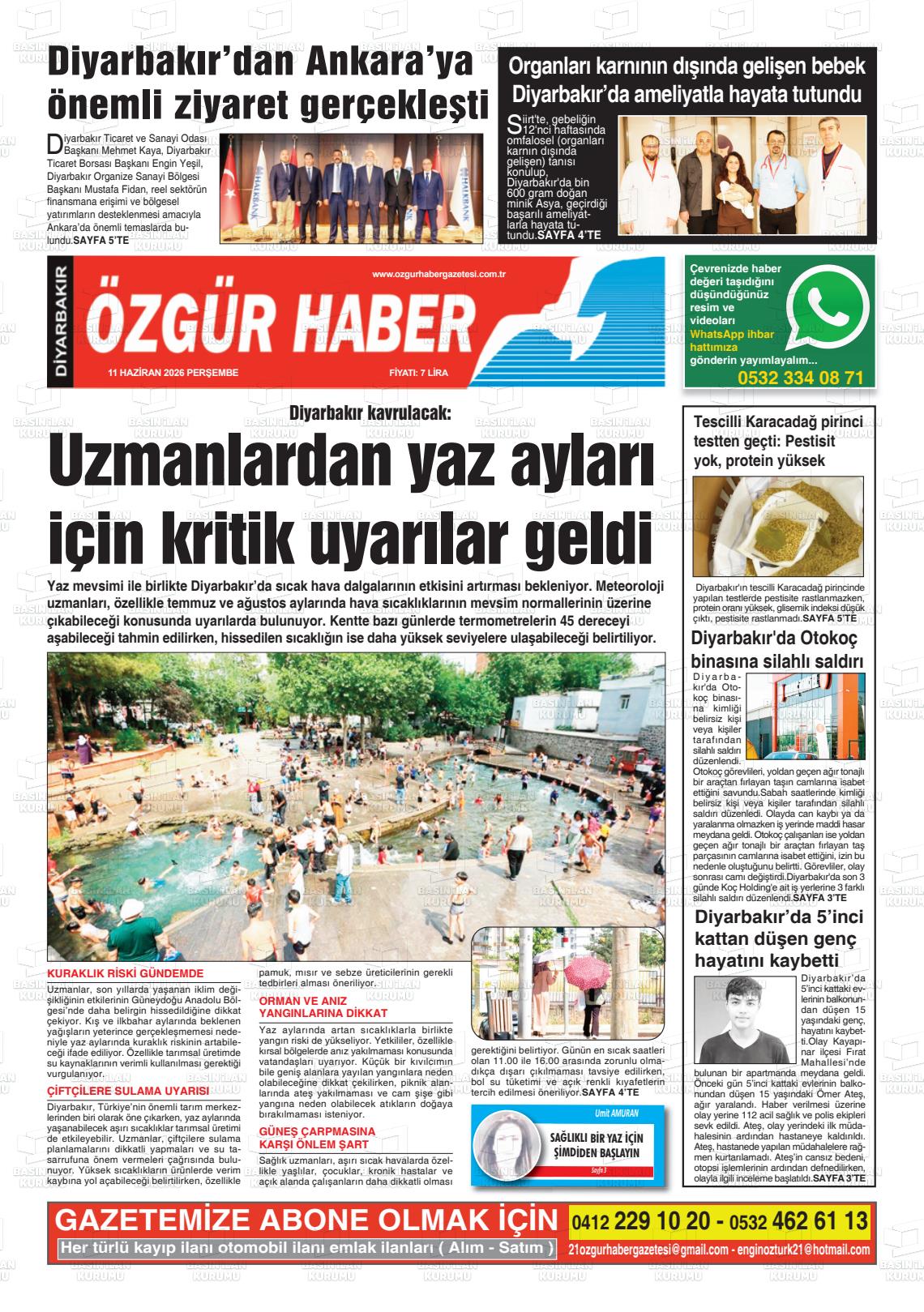 Diyarbakir Ozgurhaber 11.06.2026