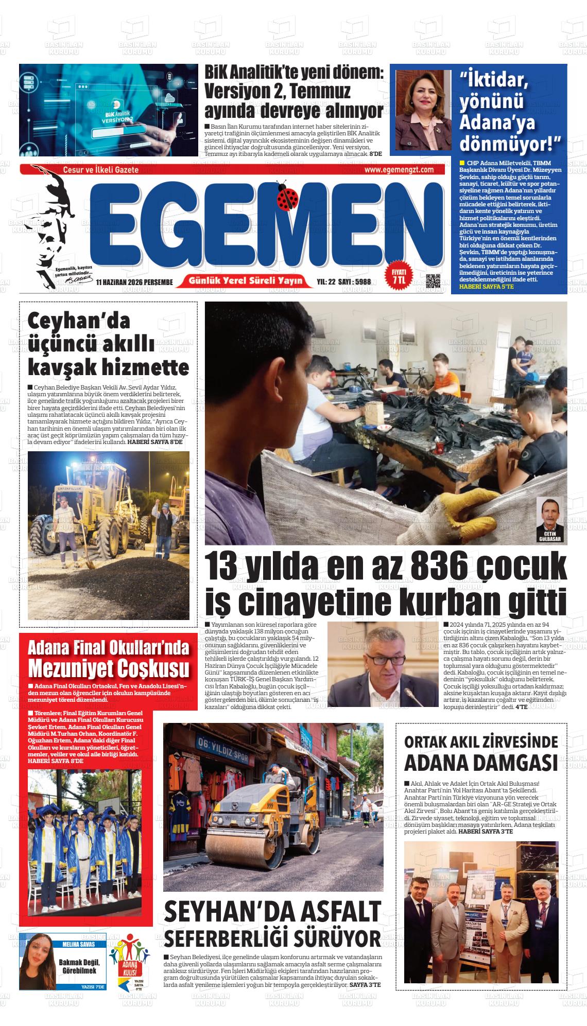 Adana Egemen 11.06.2026