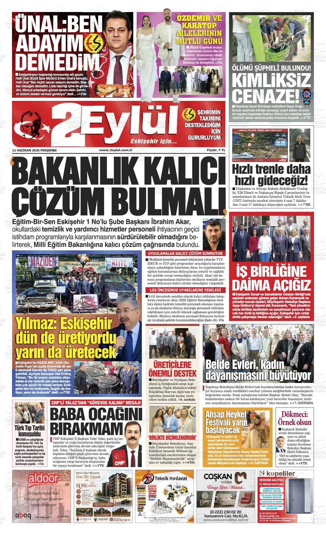 Eskisehir 2 Eylul 11.06.2026