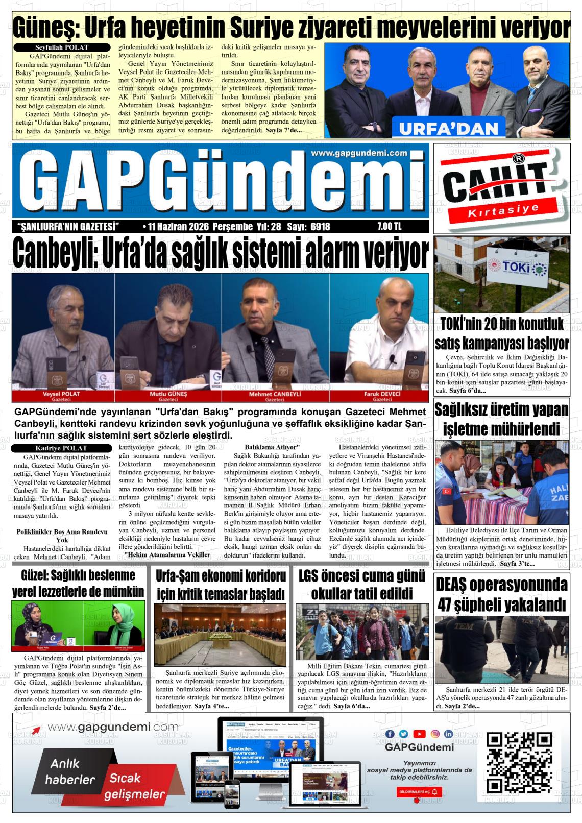 Sanliurfa Gapgundemi 11.06.2026