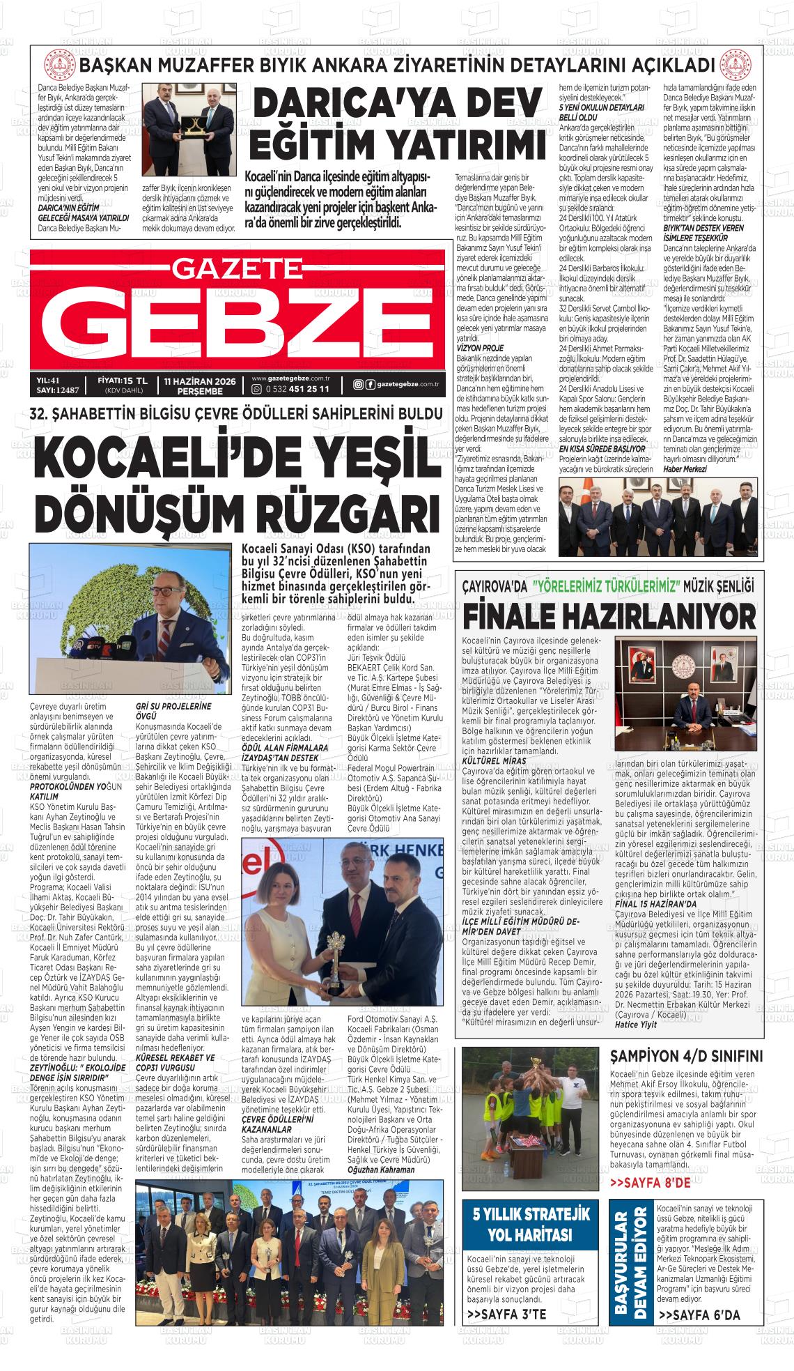 Kocaeli Gebze 11.06.2026