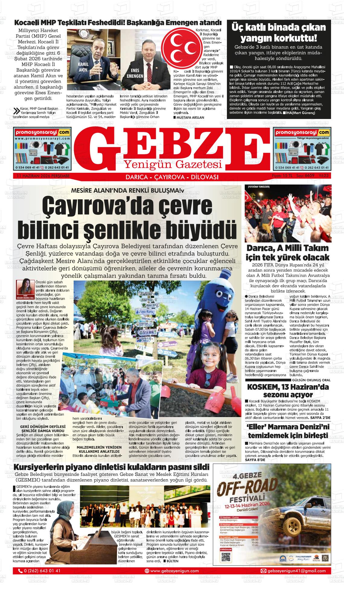Kocaeli Gebzeyenigun 11.06.2026