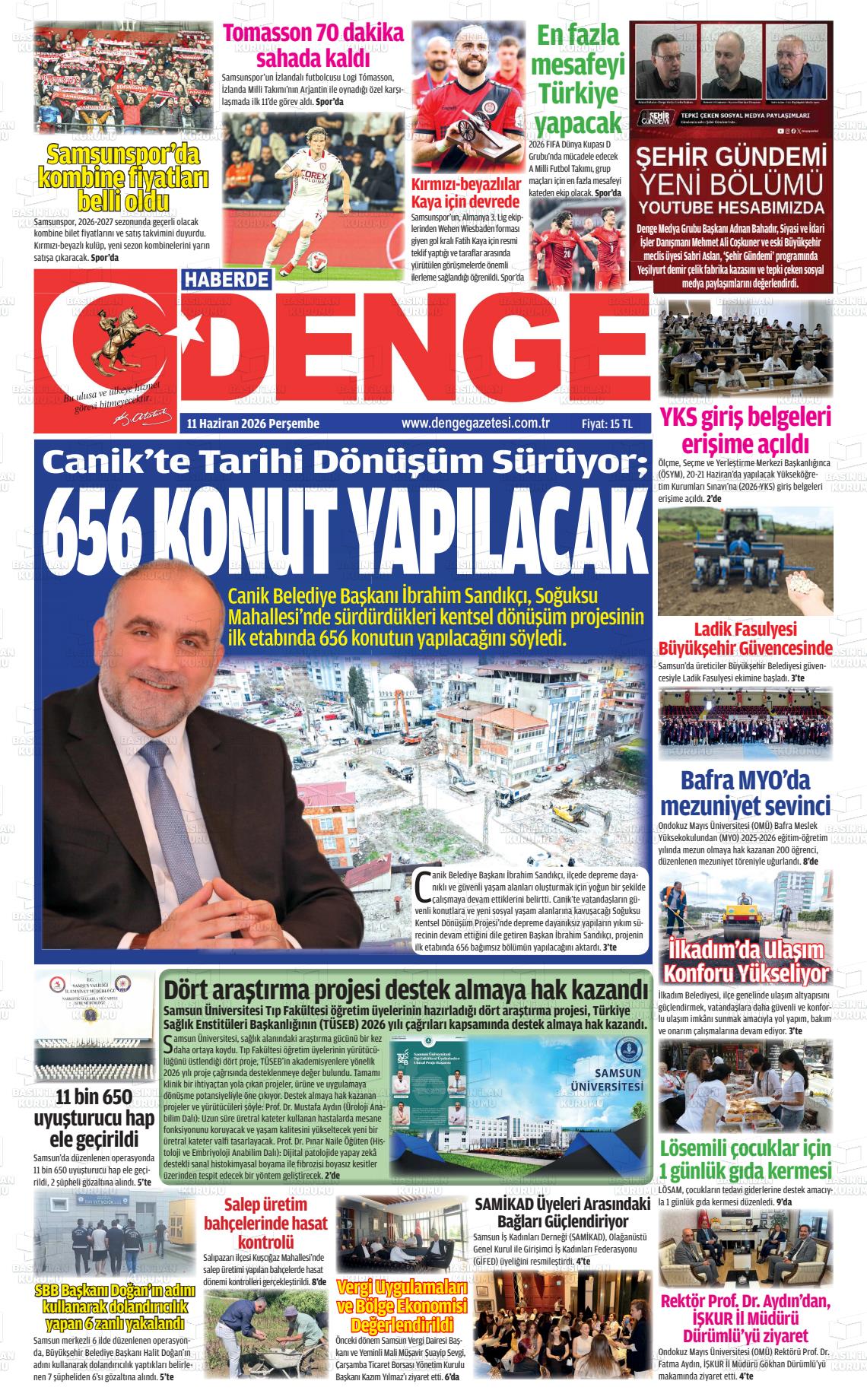 Samsun Haberdedenge 11.06.2026