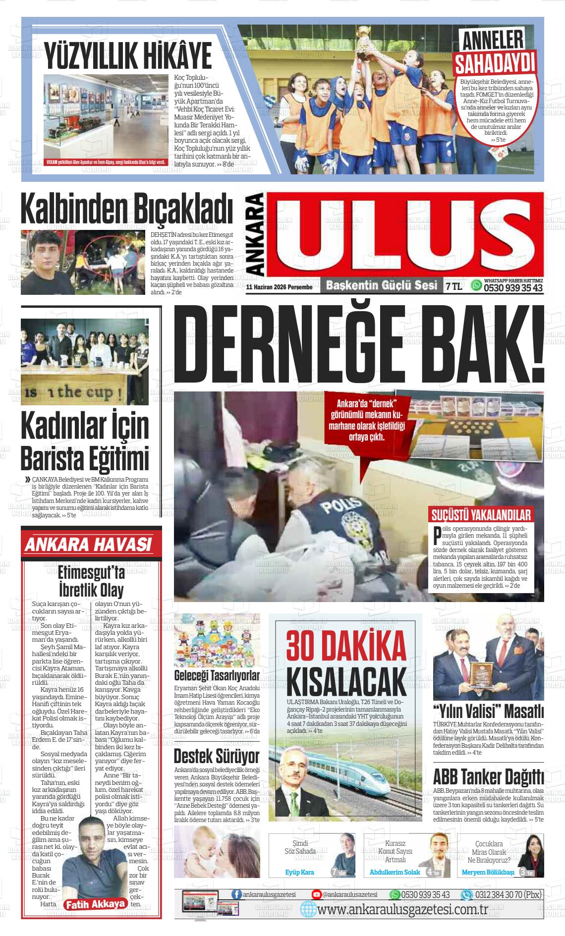 Ankara Habervaktim 11.06.2026